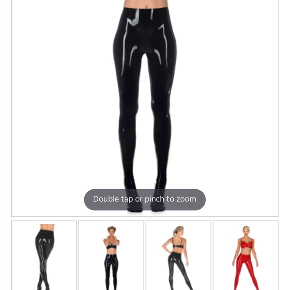 Libidex Fetish Black Latex Classic Tights with Feet Size Women’s XL - Picture 7 of 8